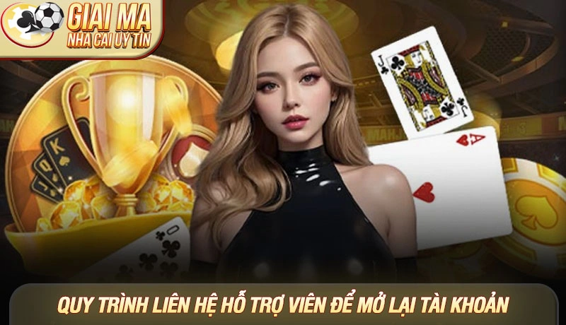 Quy trình liên hệ hỗ trợ viên để mở lại tài khoản