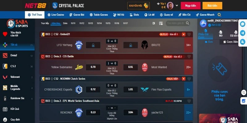 5 tựa game Esports nổi bật tại Net88