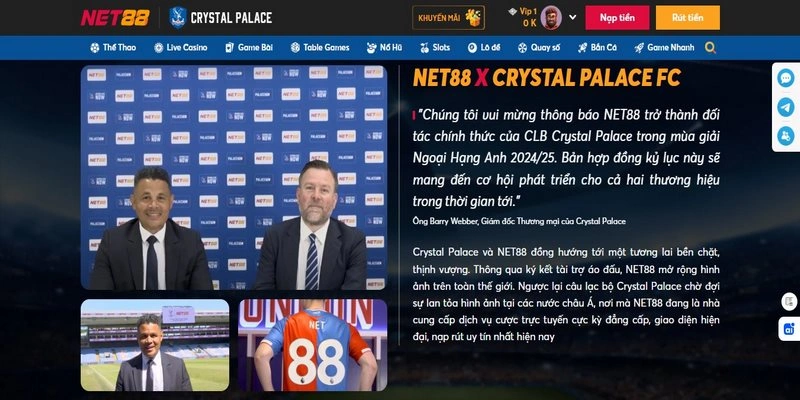 Crystal Palace Vô Địch Fa Và Siêu Cúp Anh Cùng Net88 3 Hướng đi tiếp theo của Crystal Palace và Net88