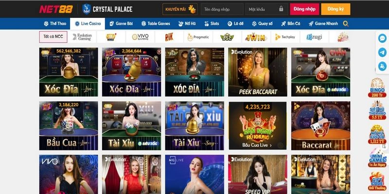 Casino Net88 – Thiên Đường Baccarat, Rồng Hổ, Poker, Sicbo 1 Giới thiệu tổng quan về game casino Net88