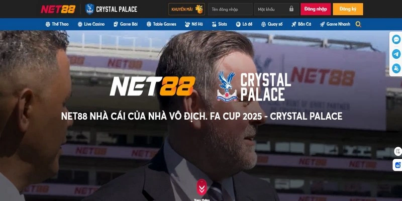 Lý do Net88 chọn hợp tác cùng Crystal Palace