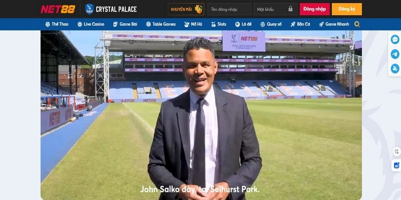 Những điểm nổi bật khi Net88 hợp tác với Crystal Palace